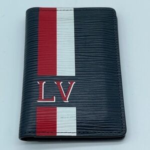 LOUIS VUITTON Navy Epi‎ Leather Pocket Organizer; excellent condition